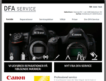 Tablet Screenshot of dfaservice.dk